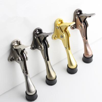 China Modern Zinc Alloy Foot Operated High Quality Door Stopper New Design Adjustable  Door Stopper for sale