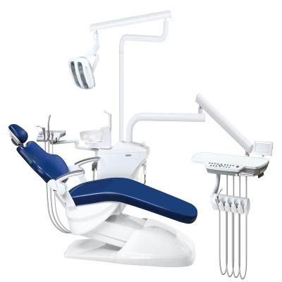 China Dentistry Dental Chair Manufacturers China Portable Dental Unit With Luxury Dental Chair Lamp for sale