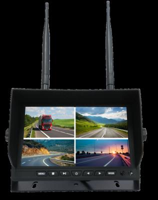 China Wireless Truck And Bus Heavy Duty Quad Rear View Camera Monitor Digital Panel System 7