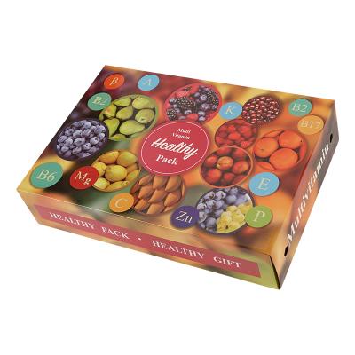 China Folding Corrugated Box Packaging Boxes Square Color Box For Fruit With Ribbon Plastic Fruit Pallet Box for sale