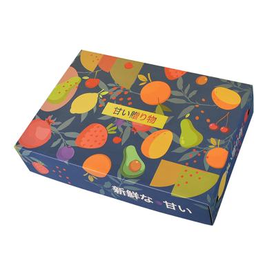 China Folding Box Making Line Customized Corrugated Cardboard Packing Box For Fruit for sale