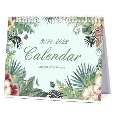 China Creative Wall Calendar Chinese Style Cardboard Customized Paper Desk Calendar With Wire Tie o for sale