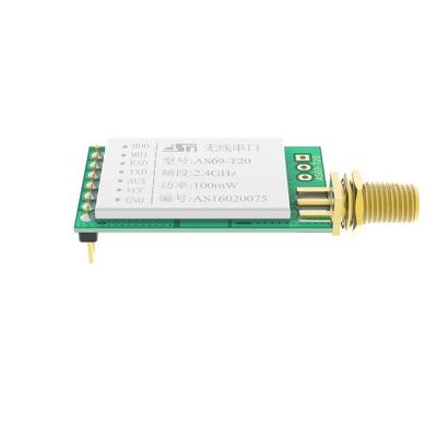 China UAS 2.4ghz Uart 2km 100mw Duplex Wireless Cc1100/cc1101 RF Transceiver Module for sale