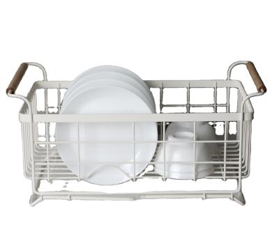 China Stocked Kitchen Accessories Metal Sink Kitchen Cutlery Holder With Push-Pull Function for sale