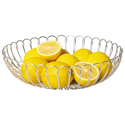 China 2021 Sustainable Kitchen Fruit Stainless Steel Basket Fruit Basket Hot Steel Metal for sale