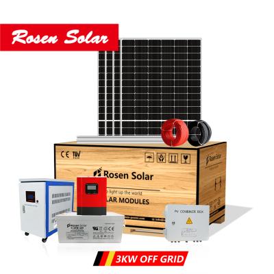 China Home 3kw Off Grid Solar System Set 3 Kw Off Grid Kits Solar Power Solar Home for sale