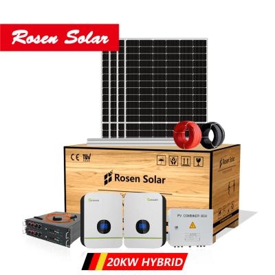 China 20 Kw Solar System Solar Hybrid Plant Domestic Solar System Price Off Grid for sale