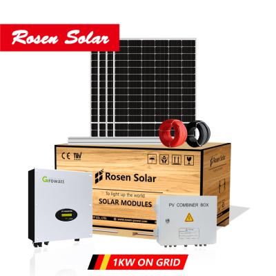 China Home Solar Power 1kw System On Grid Solar System 1kw System Grid Tied for sale