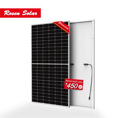 China Solar Power System Home 9BB 144 Cell Mono Solar Panel 450w Half Cell Solar Panel For Home for sale