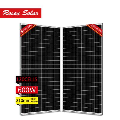 China solar panel 600w sunpower 120cells mono solar panel qcell solar panel system/solar power projects for sale