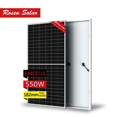 China Solar Power System/Projects Solar Panel Manufacturers In China 10BB 550W Solar Panel Kit For Home 10Kw Solar Panel for sale