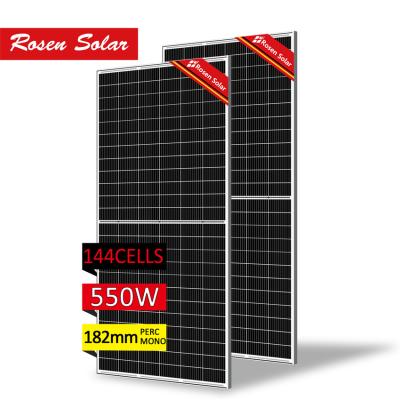 China Half Solar Panel 340w 550w Solar Panel Solar Panel System / Solar Power Projects for sale