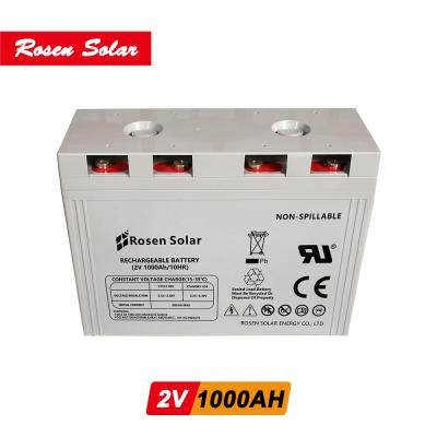 China Solar Electric Power Systems Rosen Air To Ground Missile Hoists 2V 1000Ah 2000Ah 3000Ah Lead Acid Battery for sale