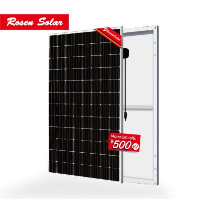 China Mono solar power system 48v 0.5KW 500 W solar panel 500w solar panel solar panel manufacturers for sale