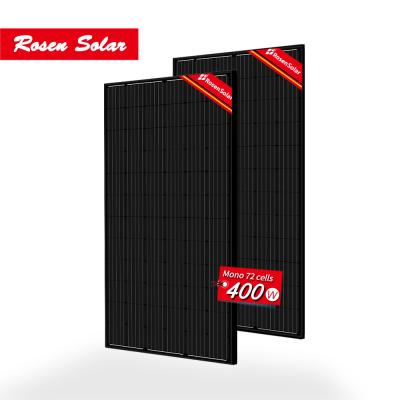 China Solar Power Systems Mono Solar Panel 400w Solar Panels Black Solar Power PV Moduel for sale