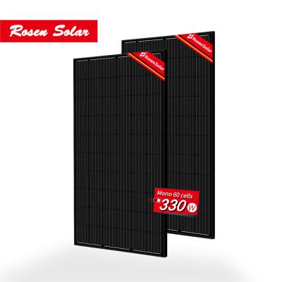 China Monocrystalline Solar Power Systems Pv Module Solar Cells Panel 300 Watt 320W 330w for sale