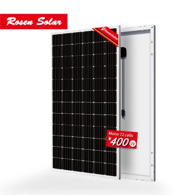 China Monocrystalline solar panel system solar panel 400W PV solar cell solar panel price for sale