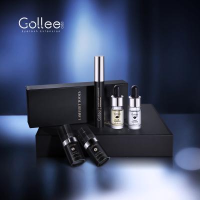 China Gollee PASSIONATE OEM Eye Lash Glue Products Set Full Solution Keratin Curling Perming Lift Eyelash Permanent Professional Kit for sale