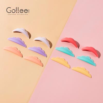 China Gollee Korea Best Easy Eyelash Perm Silicone Pads For Wick Lift Perm Sticky Wick Shield Silicon Customized Wick Lift Pads for sale