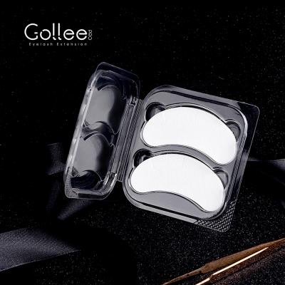 China Non Private Anti Puffiness Gollee Slip With Logo Adjustable Volume Protector Undereye Silicone Gel Eye Pads Extension Lash Pads for sale