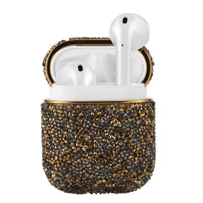 China For Airpods New Design Luxury Earphone Case Lady Crystal Diamond Bling Glitter Protective Anti-Fall Case Cover For Airpods pro for sale