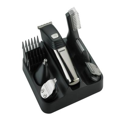 Cina 6 In 1 USB Rechargeable Hair Trimmer Set For Razor Body Facial Electric Hair Clipper in vendita