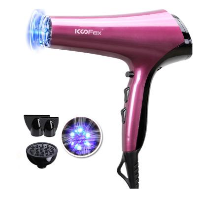 China AC Motor 2000w Ionic High Power Hair Dryer 2Speed 3Heat Setting for sale