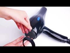 Frizz Free Electric AC Motor Hair Dryer , 2000W Ionic Blow Dryer With Diffuser