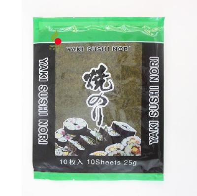 China Dry nori of 10 yaki sushi sheets, roasted seaweed for sale