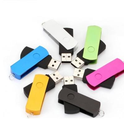 China Apply to any U disk shell hot sale colorful USB2.0 swivel no logo spinning gunner USB drives key capacity brand new enough U disk swivel key USB stick U of news for sale