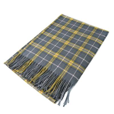 China Large Everyday Life KENSHELLEY 2022 Logo Shalws Designer Urban Windproof Cashmere Large Plaid Unisex Scarf Custom Fringe Simple Thick Tassel Wholesale for sale