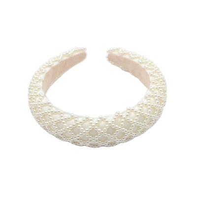 China Wholesale Daily Life Lady Hair Decoration Fashion Pearl Women Headband KENSHELLEY Fannel for sale