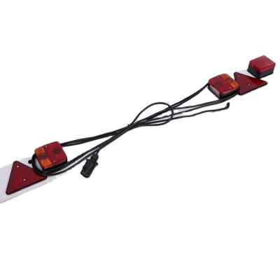 China Newly Launched Led Side Clear Lens Amber Tail Light Truck Light Red Beacon Light A124*8*15CM for sale