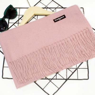 China Wholesale Warm Elegant Simple Women Soft Feeling Cashmere Tassel Scarf Winter Ladies Soft Shawls Scarves Soft Smooth Cashmere Scarf Women for sale