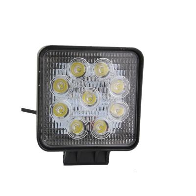 China Light Bar 4inch Square 1980LM IP67 9LED 27w 12V 24V Offroad Led MOTORCYCLE LIGHT for Truck SUV Boat Farm Motor for sale