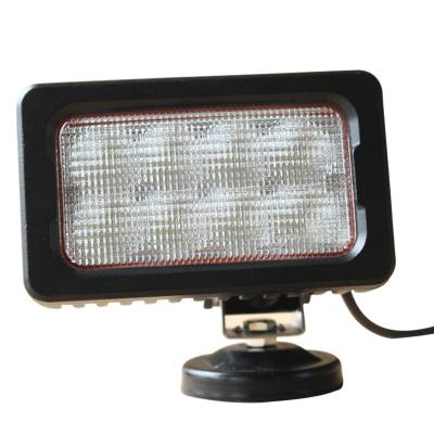 China Farm 7 Inch 40W IP68 Square Agriculture Sweeper LED Work Light High Quality Farm Machinery Equipment Drive Light for sale