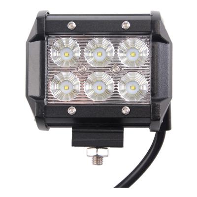 China Wholesale ATV 4X4 Auto Spare Parts Offroad Car Led Light Bar 4 Inch 18w Double Row Bright Chip Led Work Light Bar For Offroad Truck for sale