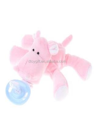 China Detachable soft toys pacifier gifts/wholesale cute pacifier holder toys for sale