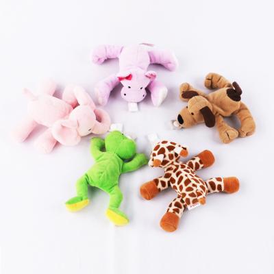 China Cute Gifts/Toys Soft Safety Plush Doll For Infant With Detachable Pacifier for sale