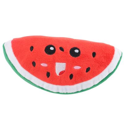 China Cute Christmas 100% Recycled PET Polyester Fruit Squeaky Dog Toys Wholesale for sale