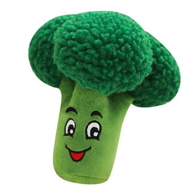 China New Sustainable Pet Supplies Toy Interactive Broccoli Plush Pet Chew Smart Toy Dog for sale