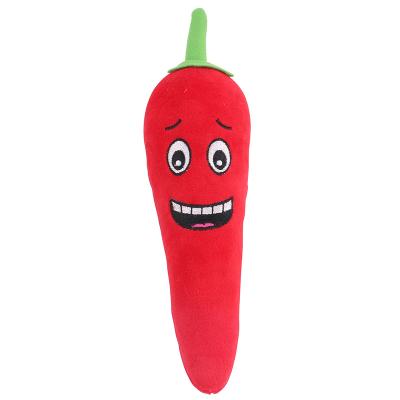 China Christmas Hot Sale And Cheap Plush Squeaky Chilli Dog Soft Stuffed Toys for sale