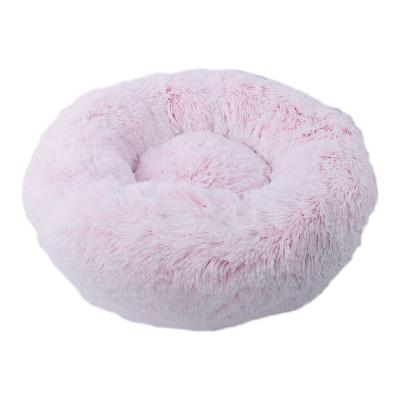 China Stocked Multiple Colors Custom Made Dog Bed Luxury Warm Fluffy Pet Bed for sale