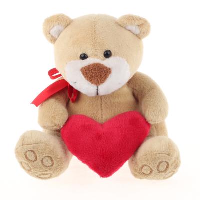 China Babies and best home decration made valentines teddy bears with heart wholesale for sale