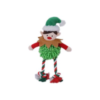 China Christmas Gifts / Pet Toys Soft Plush Elf Toy Pet Dog Chew Toys Christmas Doll Custom Cute Plush Elves From China for sale