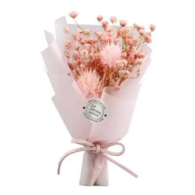 China Beautiful 2019 hot creative PVC gift box handmade dry flower bouquet boxes for valentines day gifts for sale