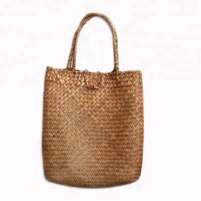 China Lady Women Beach Rattan Raffia Straw Tote Bag Summer Handbag Handmade for sale