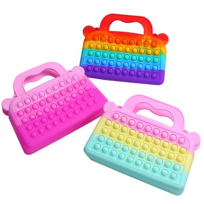 China Wholesale Fashion Women's Silicone Coin Purse Bubble Purse Ladies New Eco-friendly Bag AG2426 for sale