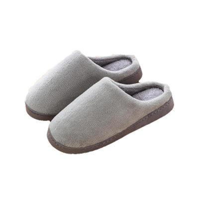 China ZJ376 Fashion Slipper Flat Warm Cotton Flat Slippers Canvas Indoor Slippers Indoor Slippers for sale