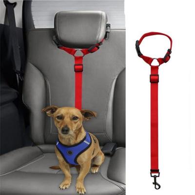 China Viable Safety Pet Car Seat Belt Harness Dog Leash, Fitted Dog Cat Safety Belts Leash Car Seat Belt for sale